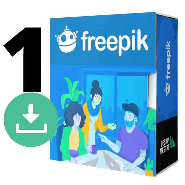 Freepik Premium Download grátis de 1 arquivo