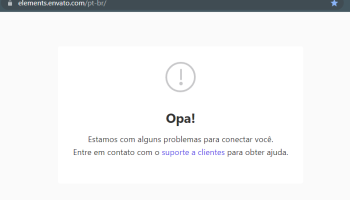 Opa! Estamos com alguns problemas para conectar você.