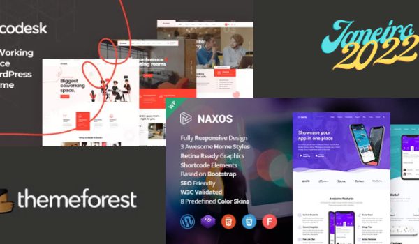 Temas Gratuitos da Envato ThemeForest de Janeiro 2022